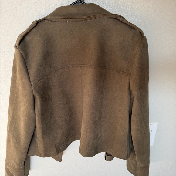 Philosophy Olive Leather Jacket - Picture 4 of 4